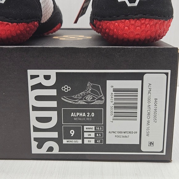 RUDIS Alpha 2.0 Metallic Red Wrestling Shoes Mens 9 - Womens 10.5 NIB - Picture 8 of 10